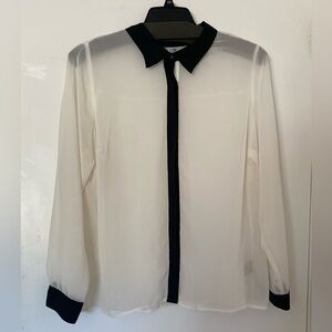 Worthington Black and White Blouse